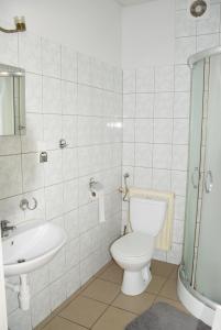 肯普诺Apartament Adabet的一间带卫生间和水槽的浴室