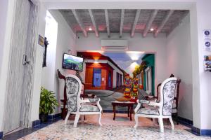 Hotel Boutique Callecitas de San Diego的休息区