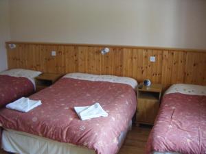 巴纳赫敦克罗美茵住宿加早餐旅馆的酒店客房,配有两张带毛巾的床