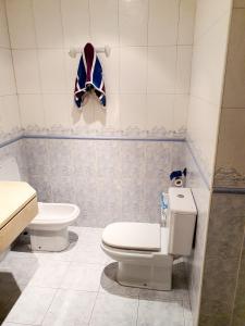 马德里LUXURY HOUSE-HERMOSA VIVIENDA LUJO-APPART DE LUXE的一间带卫生间和水槽的浴室