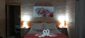 Refúgio Horse客房内的一张或多张床位