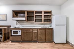 WoodSpring Suites Charlotte - University Research Park的厨房或小厨房