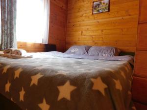 蒂斯马纳Sound of Nature Tismana的一间卧室,床上有星星床