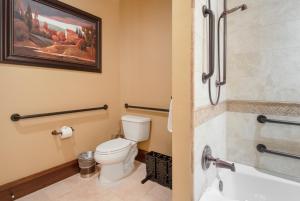 帕克城Arrowleaf Lodge - 1 Bed Studio #101A的一间带卫生间和水槽的浴室