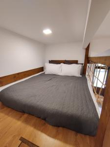 布拉索夫Colfly Studios的一间卧室,卧室内配有一张大床
