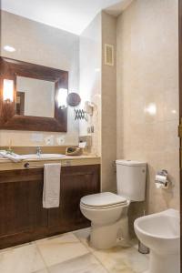圣玛丽亚港奥尔加迪尔之门酒店的一间带卫生间和水槽的浴室