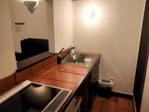 恩纳Kunigami-gun - Hotel / Vacation STAY 11195的一间带水槽和台面的小浴室