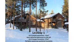 列维LeviDay 1&2的雪中树林里的小木屋