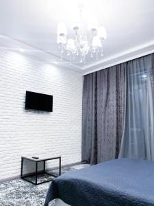 Apartment nearby the Krytyy rynok客房内的一张或多张床位