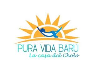 巴尔Pura Vida Baru - La Casa del Cholo的瓦拉尔塔巴里奥的标志