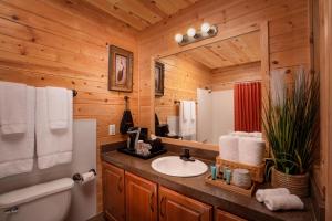 托里贝斯特韦斯特圆顶礁度假酒店的一间带水槽、卫生间和镜子的浴室