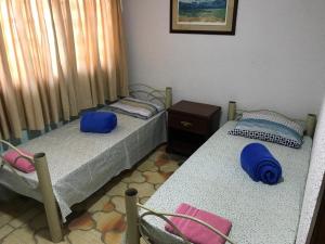 Vale do Encantado park Hotel fazenda客房内的一张或多张床位