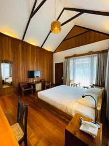 Bagan Cottage Boutique Hotel客房内的一张或多张床位