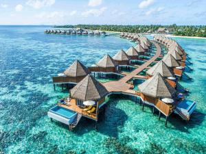 加弗阿利夫环礁Mercure Maldives Kooddoo Resort的水上岛屿上的简易别墅