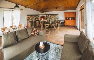 乌日霍罗德Dacha的客厅配有沙发和桌子