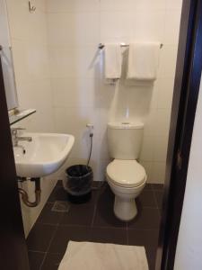 宿务COPENHAGEN MAIN RESIDENCES的浴室配有白色卫生间和盥洗盆。