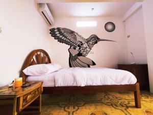 Hostal Mirada al Mar客房内的一张或多张床位