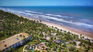 科曼达图巴岛Transamerica Comandatuba - All Inclusive Resort的棕榈树海滩的空中景致