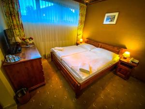 多纳瓦利多纳瓦利恩奇安霍斯基酒店的一间卧室设有一张大床和一个窗户。