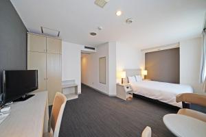 东京Chisun Hotel Kamata的配有一张床和一台平面电视的酒店客房