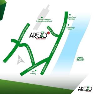 达沃市HUGE STUDIO @ Arezzo place Davao condominium的图表: 区域标志和区域标志