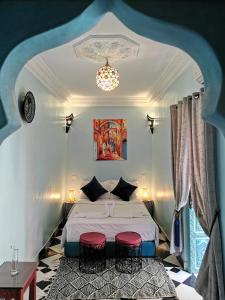 Dar Al Hayat客房内的一张或多张床位