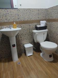 Hospedaje El Girasol TABABELA的一间浴室