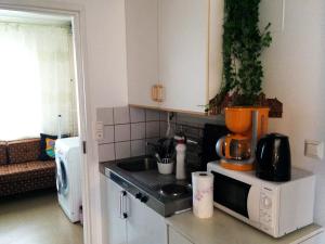萨翁林纳公寓的厨房或小厨房