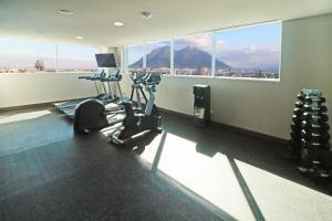 Holiday Inn Express - Monterrey - Fundidora, an IHG Hotel的健身中心和/或健身设施