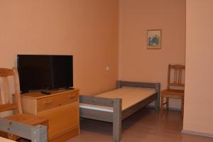 KobelaK15HOSTEL guest apartments的小房间设有一张床和一台平面电视