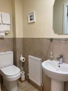 因弗内斯艾道斯格伦凯恩酒店的浴室配有白色卫生间和盥洗盆。