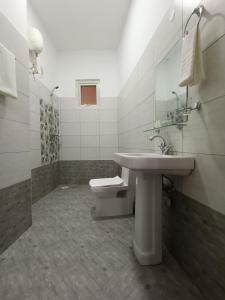 蒙巴萨City Centre的一间带水槽和卫生间的浴室
