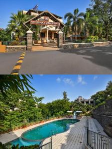 罗纳瓦拉Meritas Crystal Resort的两个带游泳池的度假村图片