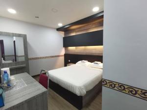 JertihTAMU KoGURU的酒店客房设有床和水槽