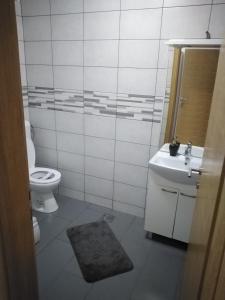 弗济内Sobe Sky的一间带卫生间和水槽的浴室