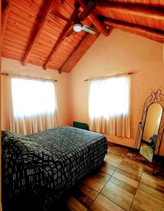 Cabañas Wanla客房内的一张或多张床位