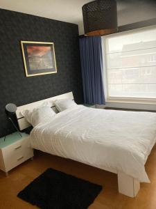 韦斯特洛Crea Els的卧室配有白色的床和窗户。
