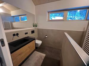 多恩比恩River Lodge的一间带水槽和卫生间的浴室