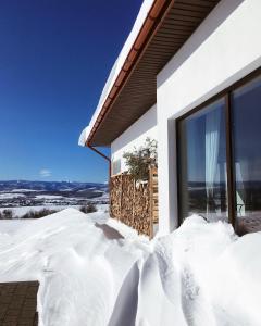 StarunyaKRAYKA house的雪覆盖的房子