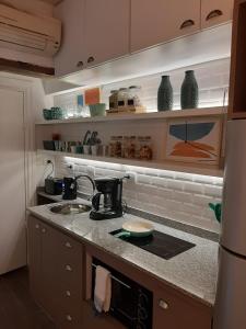 布宜诺斯艾利斯San Telmo Suites的厨房配有水槽和台面