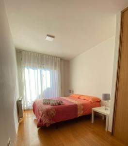 Comodo y amplio apartamento en Berga客房内的一张或多张床位