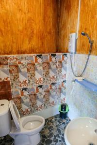 苏安庞泰尼赫尔度假村的一间带卫生间和水槽的浴室