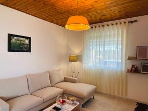 迪夫亚卡Mia Guest House - Entire home with balcony & garden的带沙发和窗户的客厅