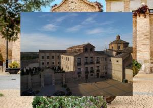 BuretaCasa Rural Palacio de Bureta的旧建筑照片的拼合物