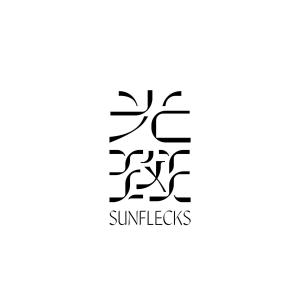 九份Sunflecks Jiufen的黑文中带有太阳平整字的标志