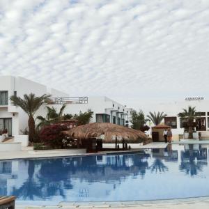 沙姆沙伊赫Badawia Sharm Resort的享有度假村游泳池的景致。