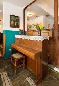 古迈尼萨季莫斯塞尼斯酒店的花瓶里的钢琴