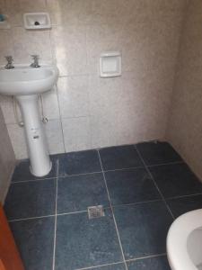 伊鲁亚ALOJAMIENTO SANTY的一间带水槽和卫生间的浴室