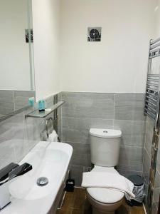 福丁布里奇罗盘宾馆的浴室配有白色卫生间和盥洗盆。