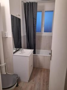 Appartement Centre ville proche gare的一间浴室